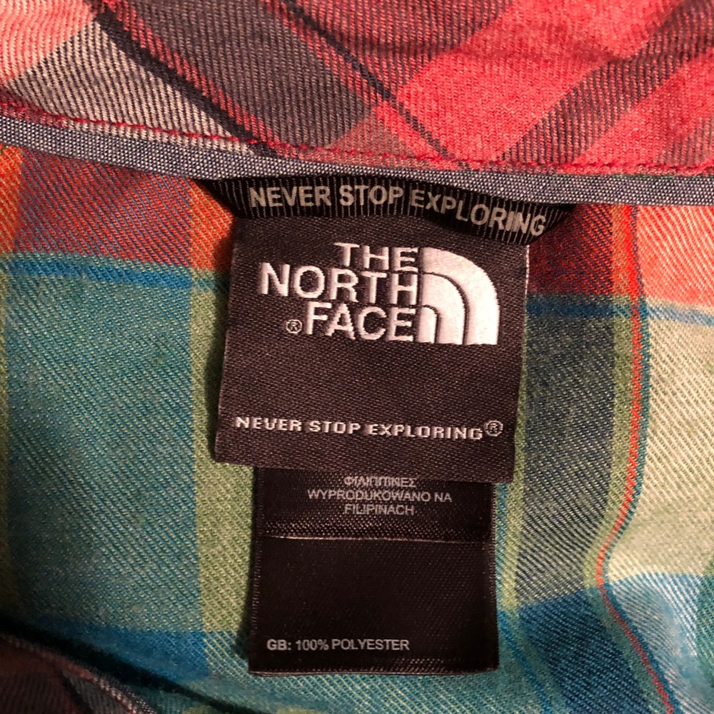 Multi-colored North Face Long Sleeve Shirt - Picture 3 of 4